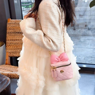 Tiny World❤️แฟชั่นโบว์เด็กกระเป๋าสะพายข้างอุปกรณ์เสริมเจ้าหญ…