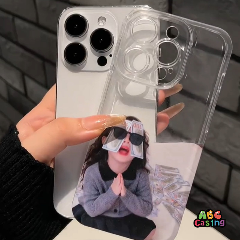 เคสสำหรับ IPhone 11 13 14 16 12 15 Pro Max 16 14 15 7 8 Plus XS XR MAX X SE 2020 เคสนิ่มลายสาวน้อยผู้ร่ำรวย - รูปที่ 3