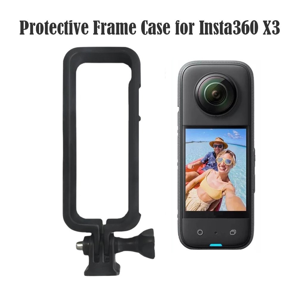 Camera Rig Frame Case For Insta360 X3 Hard Shell Protective Cage Case Anti Fall Action Camera Mount 