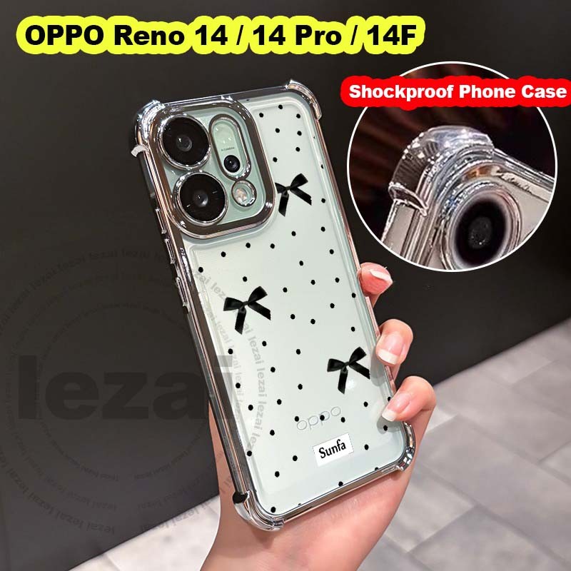เคสOPPO Reno 14 Pro 5GเคสOPPO Reno14 Pro Reno14Pro 14F Reno14F 5G 2025 กรณีนุ่มกันกระแทกโปร่งใสหรูหร