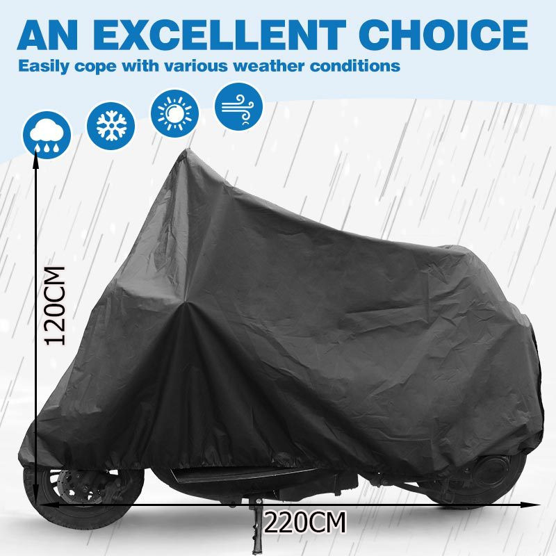 ผ้าคลุมมอเตอร์ไซค์/ผ้าคลุมจักรยาน/ผ้าคลุมรถบิ๊กไบค์กันแดด กันฝน มีให้เลือก PEVA ปกป้องรถมอเตอร์ไซค์ขอ