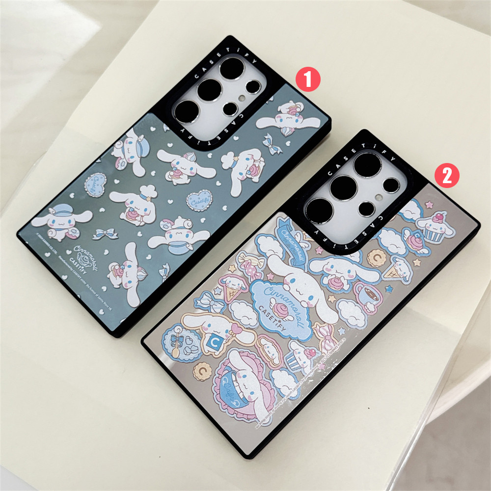 หูยาวสุนัขน่ารักรวมทุกอย่างป้องกันกรณีสําหรับ Samsung S25Ultra Plus S23 S24 + Ultra 5G Full Encirclement ความคิดสร้างสรรค์ปลอกสําหรับ Samsung Galaxy Drop-proof ฝาครอบ