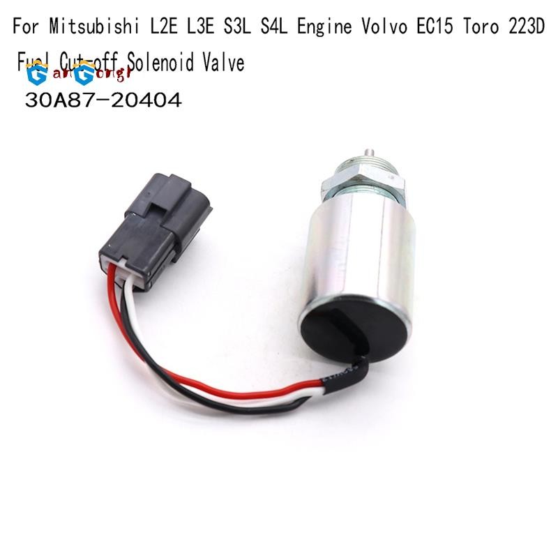 [gangong1]30A87-20404 12V การใช้ตัดโซลินอยด์วาล์วสําหรับ L2E L3E S3L S4L EC15 223D