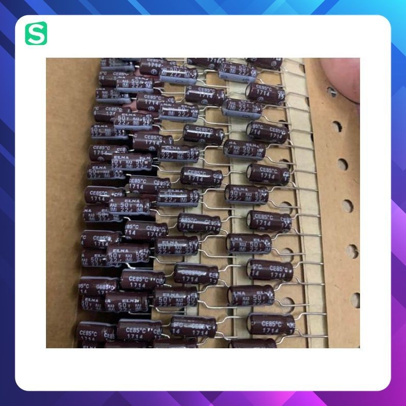 [ 20 ชิ้น ] ELNA RA3 CAPACITOR 50V 22UF 50V, 50V22UF, 22UF50V (ขนาด 5x11x5mm)