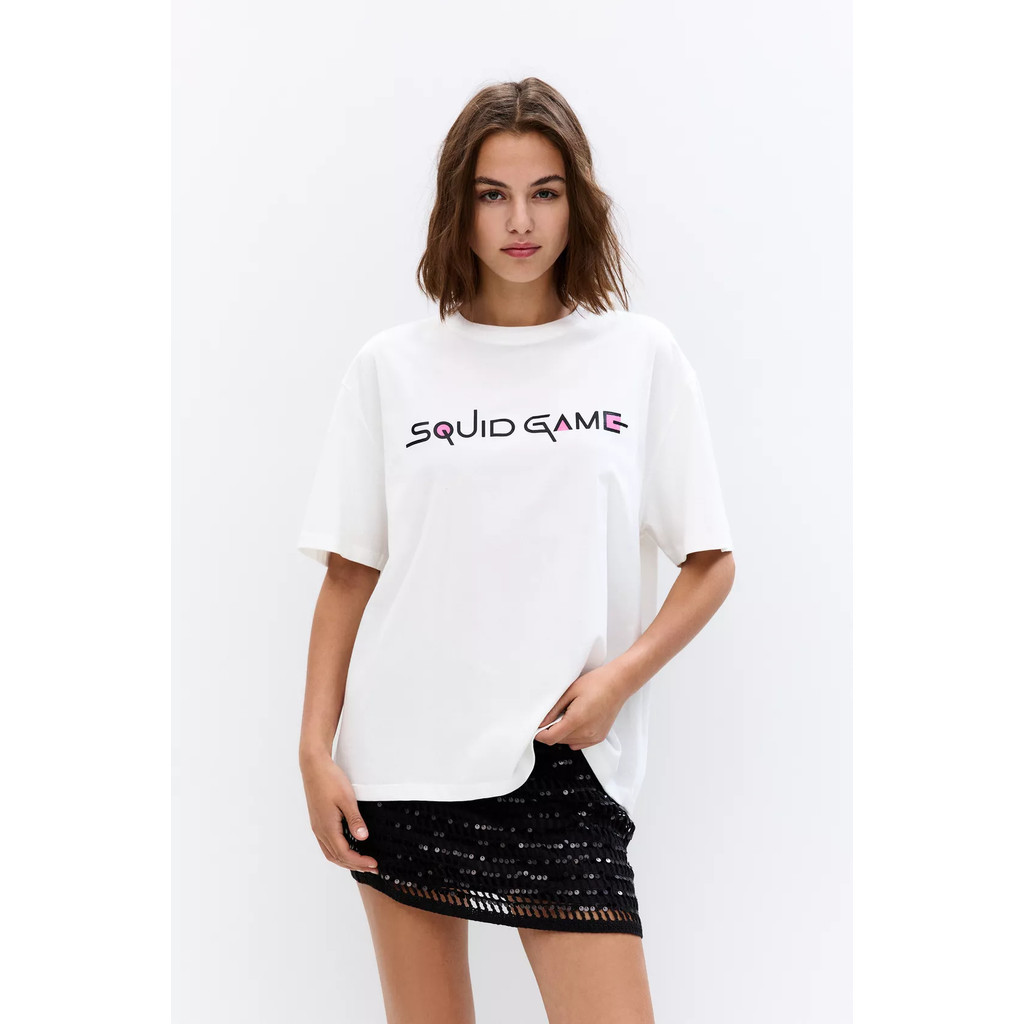 S-5XL 'Squid Game 3' เสื้อผ้าฝ้ายสำหรับผู้ชายและผู้หญิงเสื้อฤดูร้อน