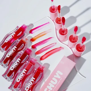 Chuyi Tattoo Lip Glossy Tint ซูยี้ แทททู ลิป กลอสซี่ ทิ้นท์ ลิปทินน์สูตรกลอสซี่ เนื้อแน่น สีชัด ติดทน แท้ 100% พร้อมส่ง