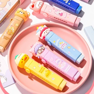 ยางลบแบบแท่ง Rubber stick ยางลบแท่งด้ามปากกาลายการ์ตูน ใช้งานง่าย พกพาสะดวก ลบสะอาด
