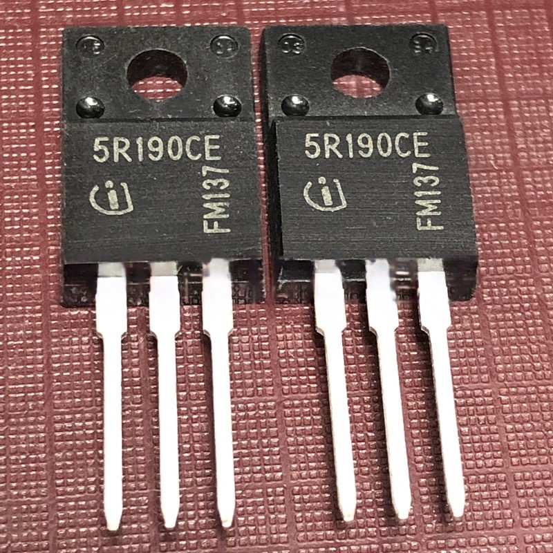((1 ชิ้น) ชิ้นส่วนอิเล็กทรอนิกส์ 5R190CE IPA50R190CE คลังสินค้าพร้อม TO-220F 550V 63A