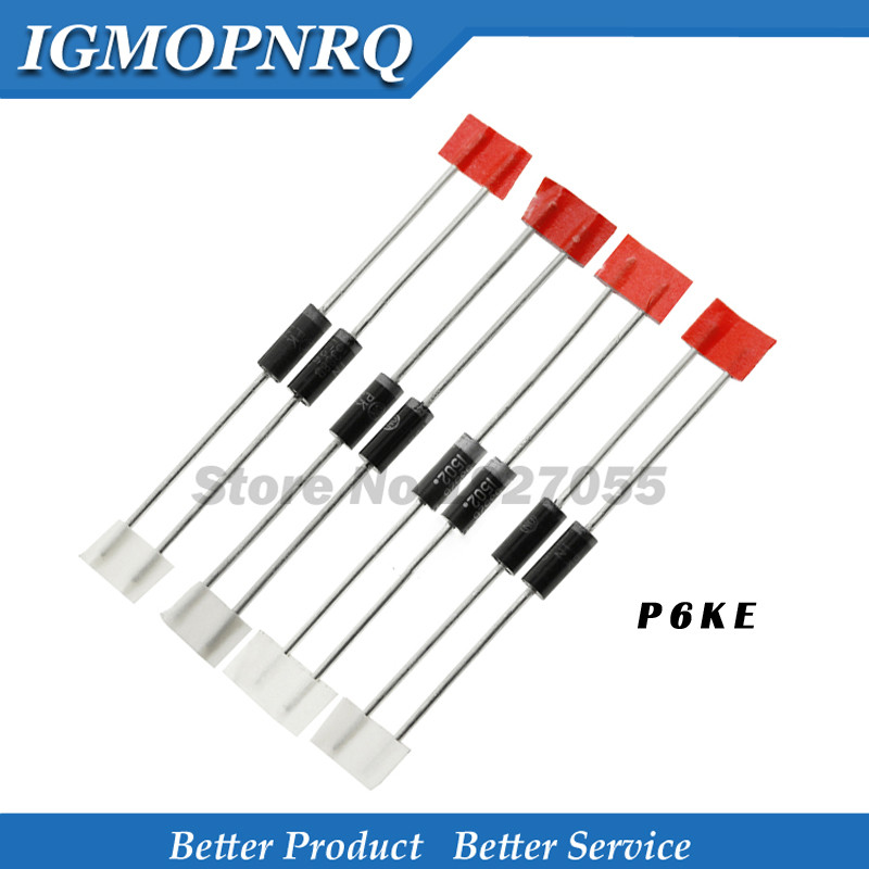 20PCS P6KE100A 100A P6KE150A 150A P6KE160A 160A P6KE180A 180A P6KE200A 200A P6KE220A 220A P6KE250A 2