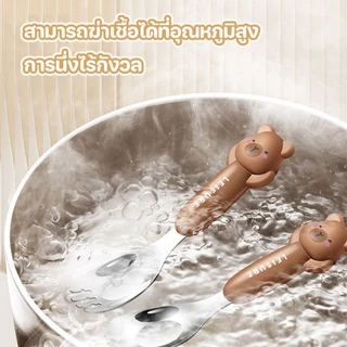 COD ชุดเครื่องใช้เด็ก 4 ชิ้น ชุดเครื่องใช้ลายการ์ตูน ปลอดภัยสแตนเลส ช้อนส้อม/ตะเกียบ ของขวัญวันเปิดเทอม