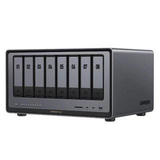 UGREEN กล่องเก็บข้อมูล NAS 10GbE + Thunderbolt 4 รองรับจอ 8K ถ่ายโอนเร็วพิเศษ รุ่น DXP4800
