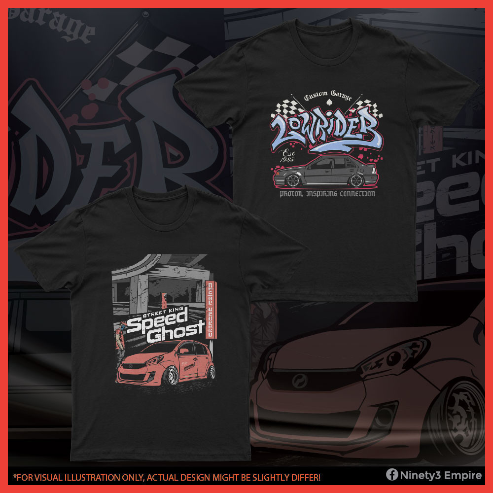 Proton Perodua Streetwear Saga Myvi Car Motorsport เสื้อยืดญี่ปุ่น