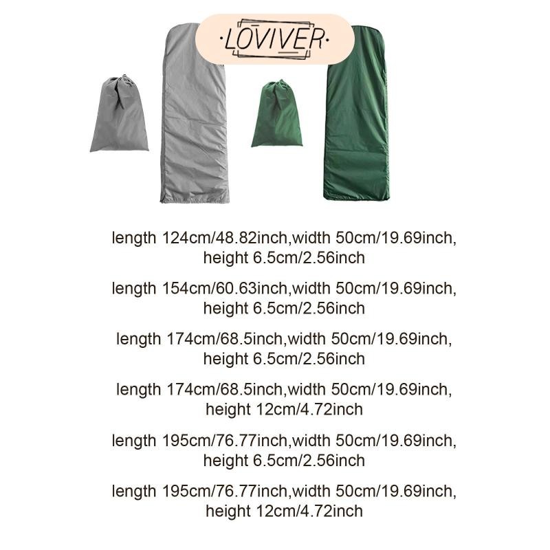 LOVIVER ฝาครอบบันไดพับป้องกันกรณีปฏิบัติ Weatherproof มัลติฟังก์ชั่บันไดกระเป๋าเก็บสําหรับ Park Garden Patio กลางแจ้ง