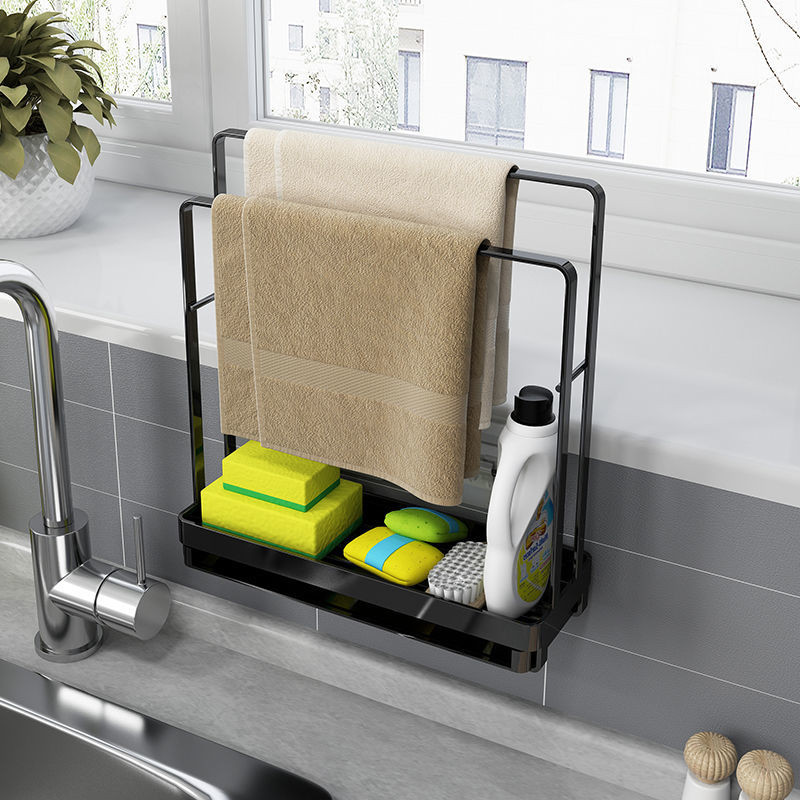 ห้องครัวต่างๆ Handy เครื่องมือ Rag Racks จานผ้าเช็ดตัว Racks ฟองน้ําท่อระบายน้ํา Racks เคาน์เตอร์หน้