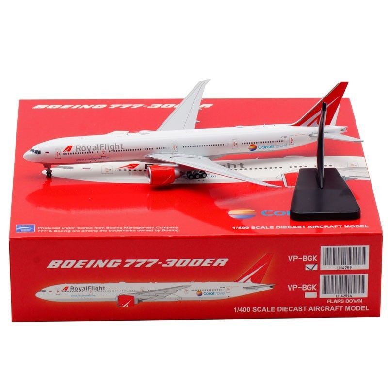 1: 400 JC Wing Alloy Airliner รุ่น Royal Flight B777-300ER VP-BGK