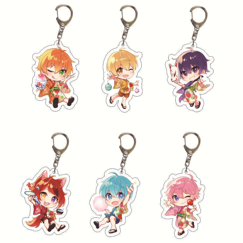 การ์ตูน Shinaka Junping Kram พวงกุญแจอะคริลิคน่ารัก