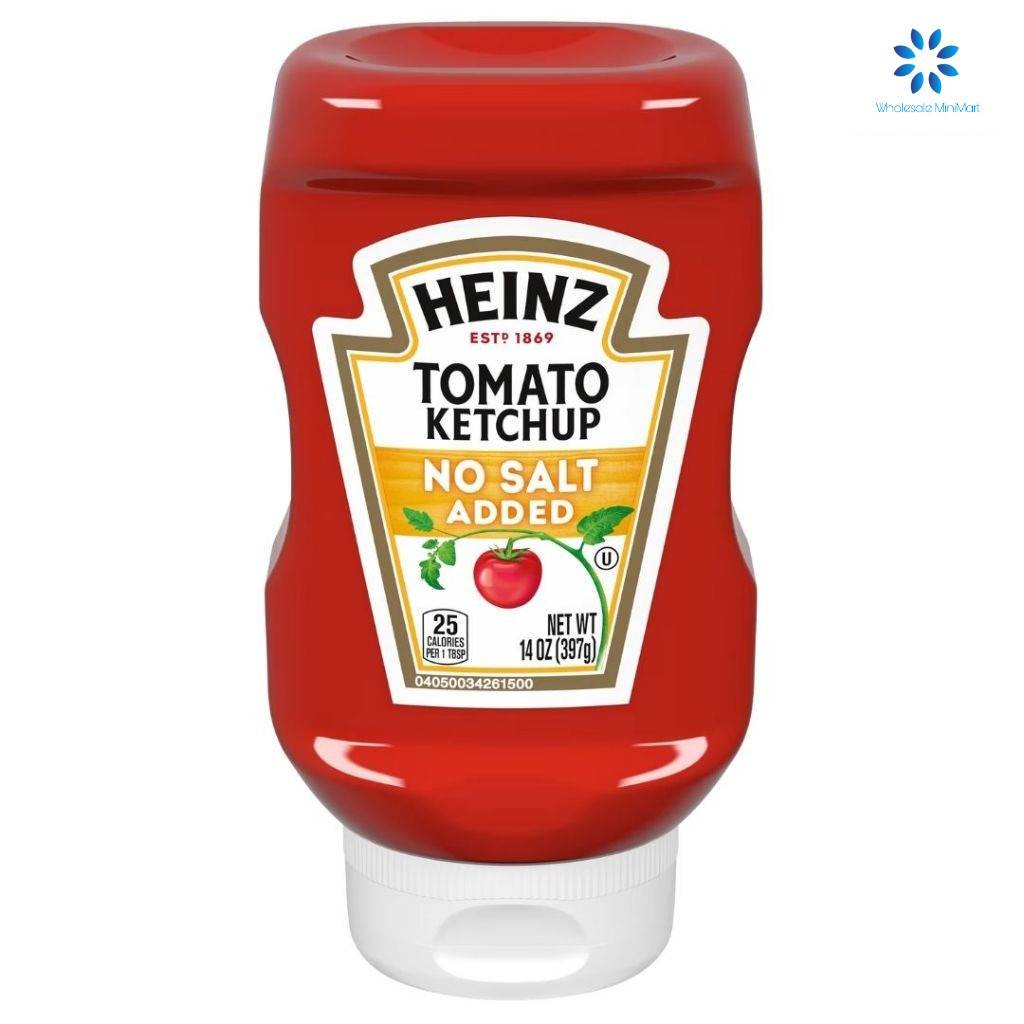 HEINZ TOMATO KETCHUP 397G (ไม่ใส่เกลือ)
