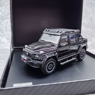เกือบจริง 1/43 Benz BRABUS BRABUS G800 Adventure Edition XLP สีดํา Out of Print Car Model