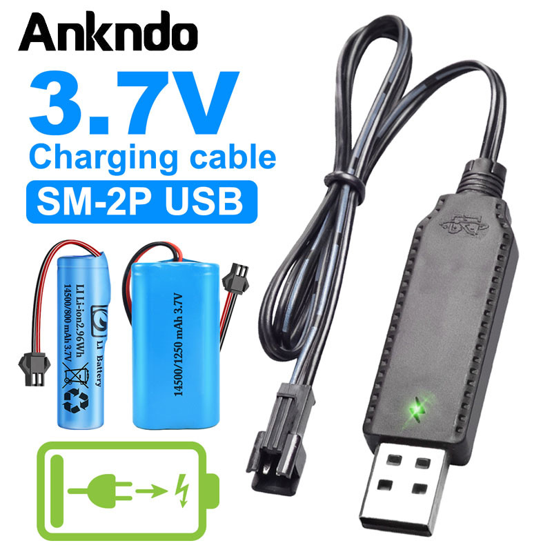 Universal SM-2P ไฟ LED 3.7V USB Charger RC ของเล่น Li-ion แบตเตอรี่ NiMh/NiCd สายชาร์จแบตเตอรี่