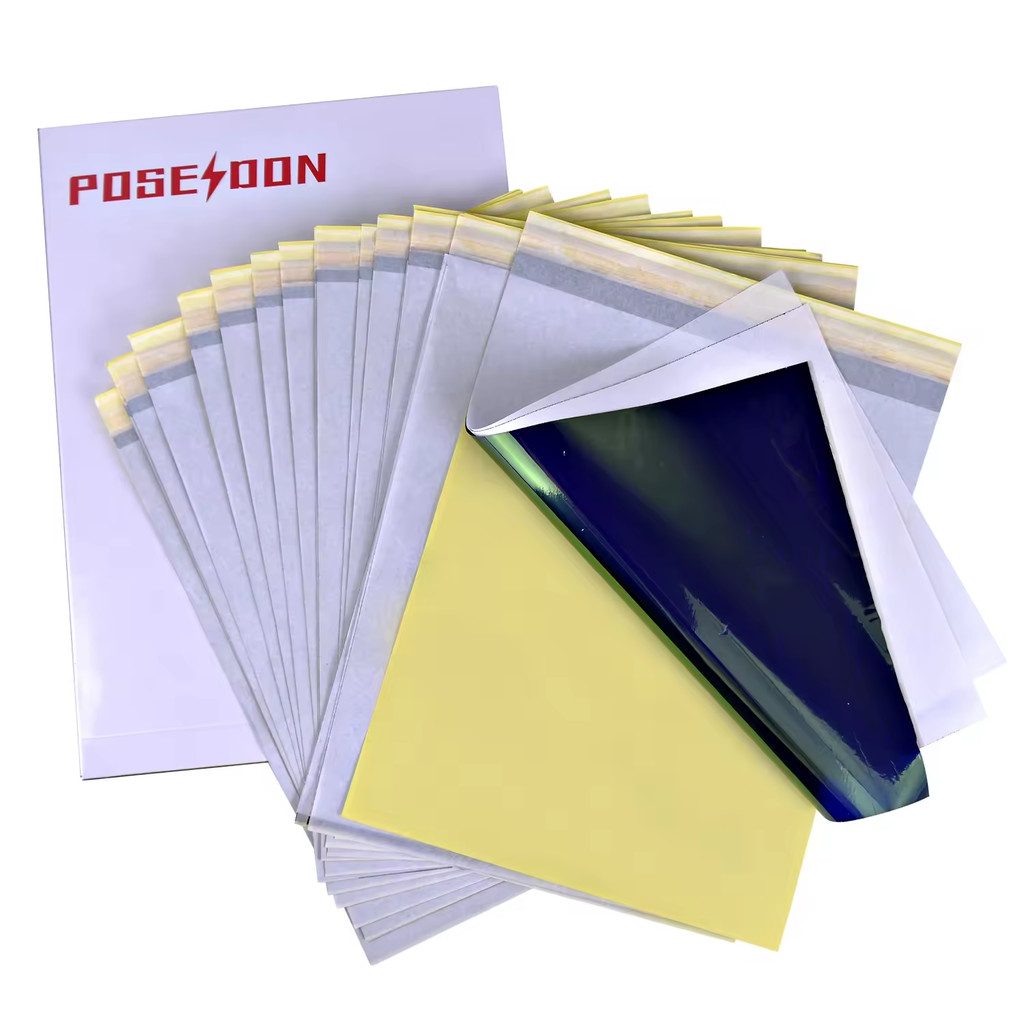 POSEIDON Tattoo Transfer Paper A4 Thermal Stencil Copy Paper 50PCS - PT-A4