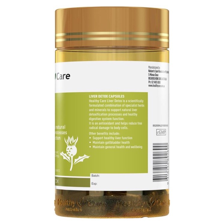 Healthy Care Liver Detox 100 Capsules ล้างพิษตับ ดีท็อกซ์สารพิษ ส่งเสริมการทำงานของตับ ราคา ถูกที่สุด โปรบีเคเค แกลเลอรีภาพที่ 2