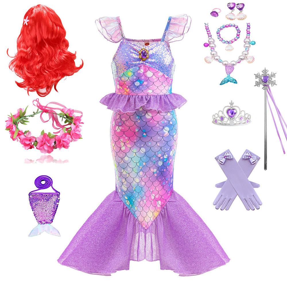 ชุดนางเงือกสไตล์เจ้าหญิง ออกแบบมาอย่างสวยงามและเหมาะสำหรับการแสดงหรืองานปาร์ตี้พิเศษ