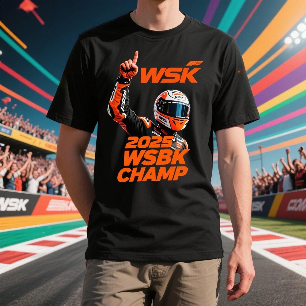 2025 WSBK นักแข่งมอเตอร์ไซค์ ผู้ชายและผู้หญิง สนับสนุนกีฬาและพักผ่อน แห้งเร็ว แฟนๆ สนับสนุนแขนสั้น
