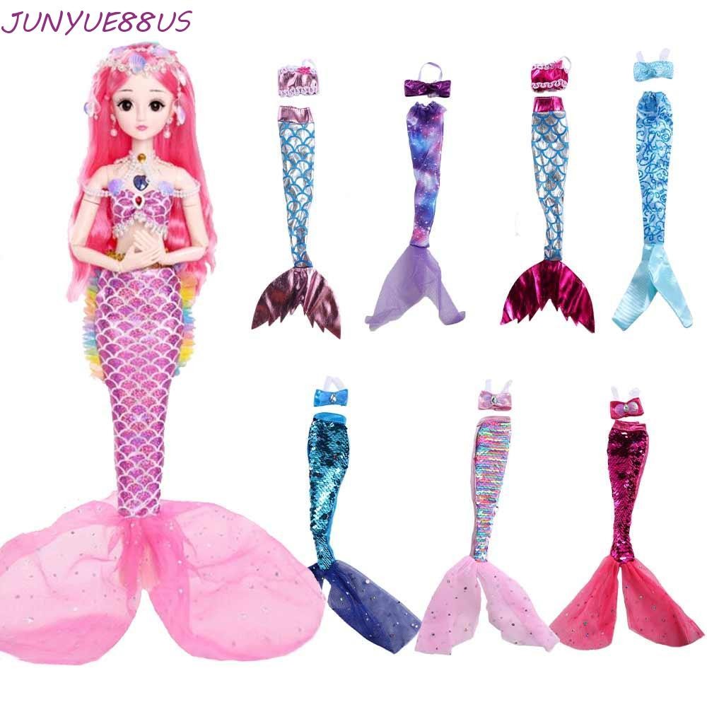 JUNYUE88US Mermaid ตุ๊กตาเสื้อผ้า 30 ซม. 1 ชุด Dress-Up Crossdress สําหรับ 1/6 ตุ๊กตาตุ๊กตาคอสเพลย์ 