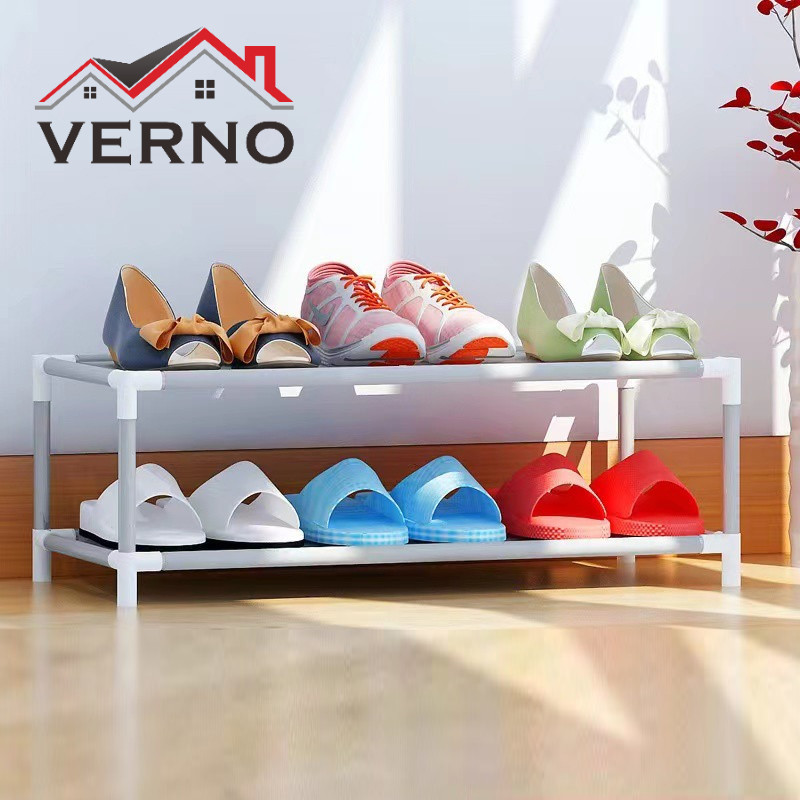 Verno ชั้นวางรองเท้า ชั้นเก็บรองเท้า ชั้นวางรองเท้าPPคุณภาพ Shoe Rack ที่วางรองเท้า 2/3/4ชั้น