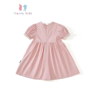Hania kids - เดรสลูกไม้ชมพู สไตล์เกาหลี น้องใส่แล้วหวานมาก K5125668