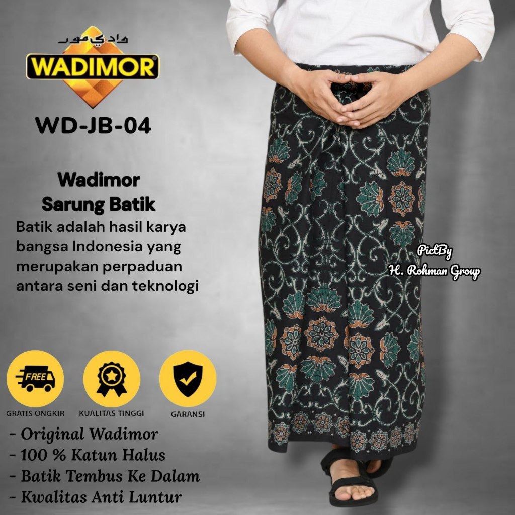 KATUN EXCLUSIVE Wadimor Batik Sarong Premium Soft Cotton Cap Cent Quality Anti Fade TAHFIDZ STORE