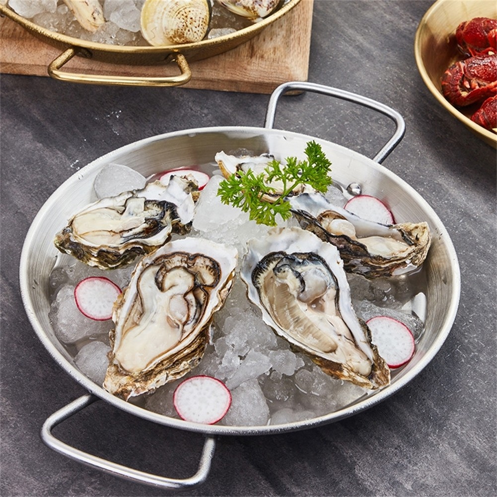 Paella หม้อปรุงอาหารทําความสะอาดง่ายประสิทธิภาพยาวนานเครื่องครัวหรูหรา