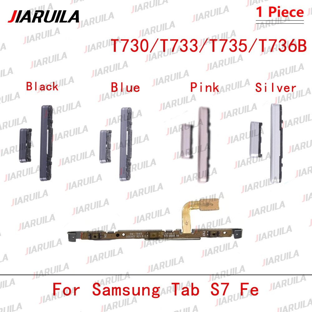 แพรเปิด-ปิด on-off สําหรับ Samsung Tab S7 Fe T730 T733 T735 T736B ปุ่มกด ปุ่มกดข้าง ปุ่มลดเสียง