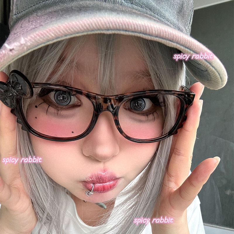 *Future Star* แว่นตาแฟชั่น -100~400° แว่นสายตาสั้น กรอบแว่นตาลายเสือดาว คิตตี้สไตล์เรโทร เวอร์ชั่นเกาหลี Y2K