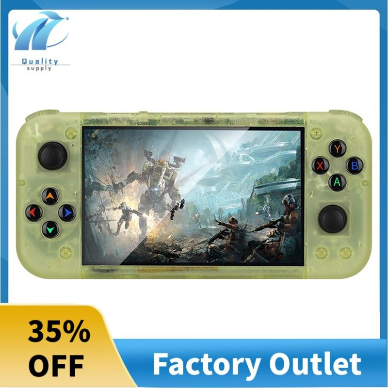 RG50XX มือถือคอนโซลเกม Retro 5 นิ้ว 64G 20000 + วิดีโอเกม LINUX 3D จอยสติ๊กสําหรับ 19 + Simulator B