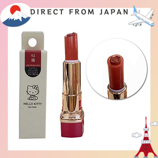 【From Japan】 Sho-Bi Do KT19429-31 (30/Camellia) Hello Kitty Lip Color Sanrio Cosmetics for Kids Sanr