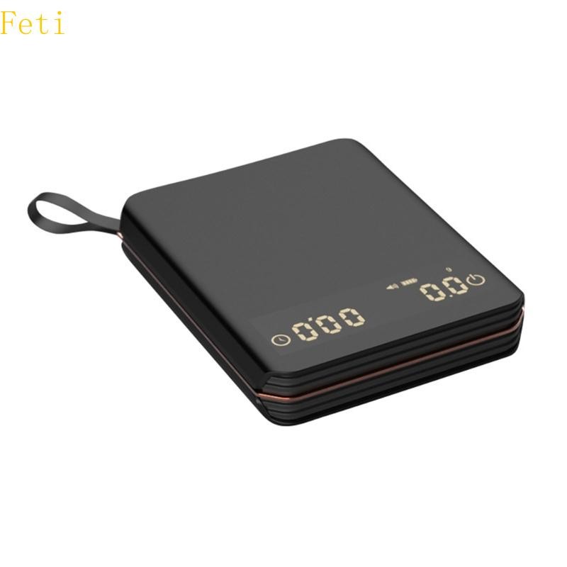 Feti Coffee Kitchen Scale Mini Timer Scale 5kg 0 1g เครื่องชั่งน้ําหนักดิจิตอลผู้หญิง