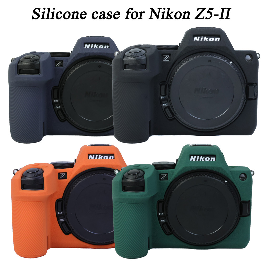 เคสซิลิโคนกระเป๋ากล้องผิวสําหรับ Nikon Z5 II Z5 Mark II