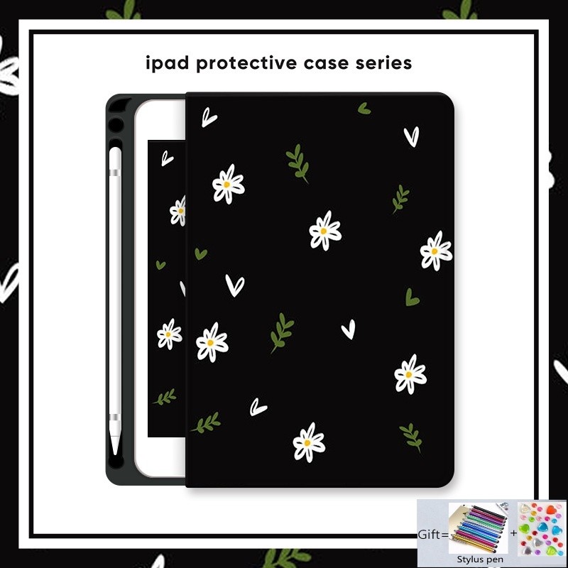 สำหรับ iPad air7 11 13 นิ้ว M3 2025 A16 เคส พร้อมช่องใส่ดินสอ สําหรับ Ipad 10th Pro 11 นิ้ว Ipad 9th