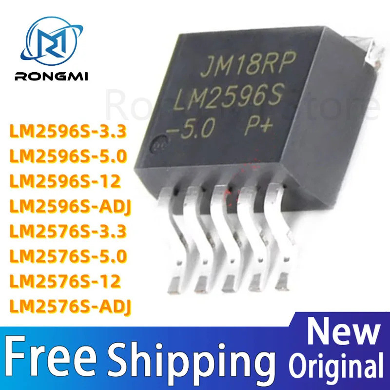 1-5PCS LM2596S LM2576S LM2596S-3.3 LM2596S-5.0 LM2596S-12 LM2596S-ADJ LM2576S-3.3 LM2576S-5.0 LM2576