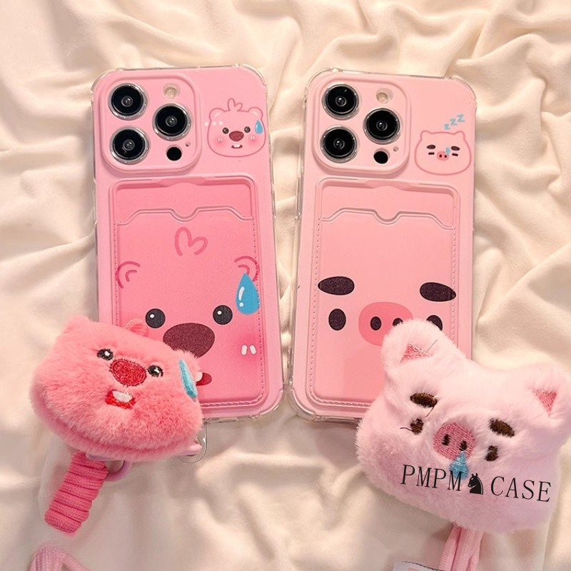 น่ารัก Loopy การ์ตูนผู้ถือบัตรกรณี Redmi หมายเหตุ 14 4G 5G Pro Plus 12 Pro Max 10 10S 10 Pro หมายเหต