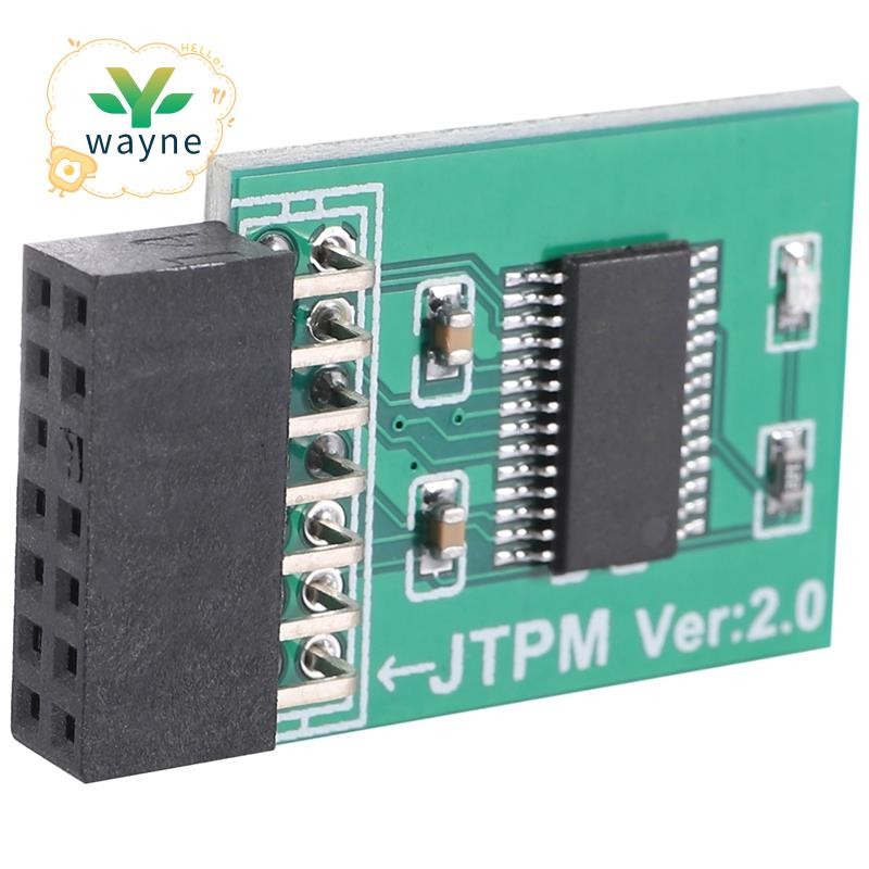 TPM 2.0 การเข้ารหัสโมดูลความปลอดภัยการ์ดระยะไกล LPC-14PIN โมดูล 14Pin LPC สําหรับ TPM2.0 LPC 14 Pin 