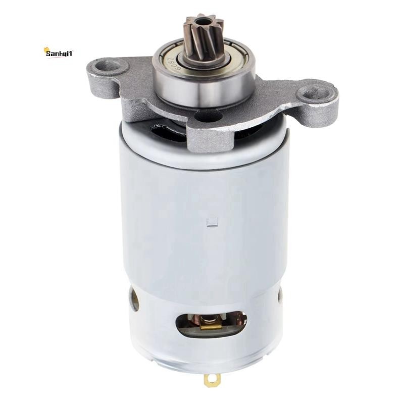 มอเตอร์ DC 21V RS550 สําหรับเลื่อยไฟฟ้าแบบลูกสูบ, 8 ฟัน, กําลังสูงพร้อมเกียร์ Helical