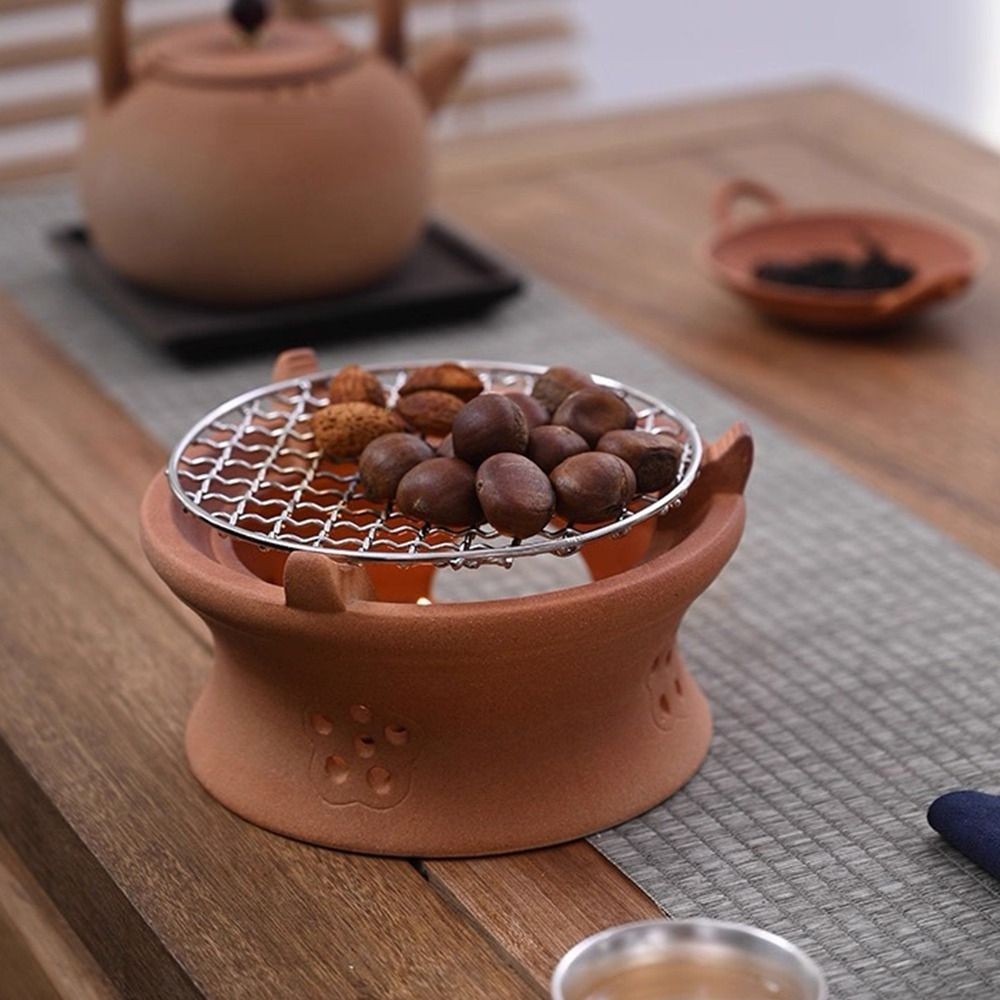 GOXI75 ตะแกรงย่าง, ตะแกรงสแตนเลสทรงกลม, เครื่องมือทําอาหารแบบใช้ซ้ําได้แบบนอนสติ๊ก - รูปที่ 4