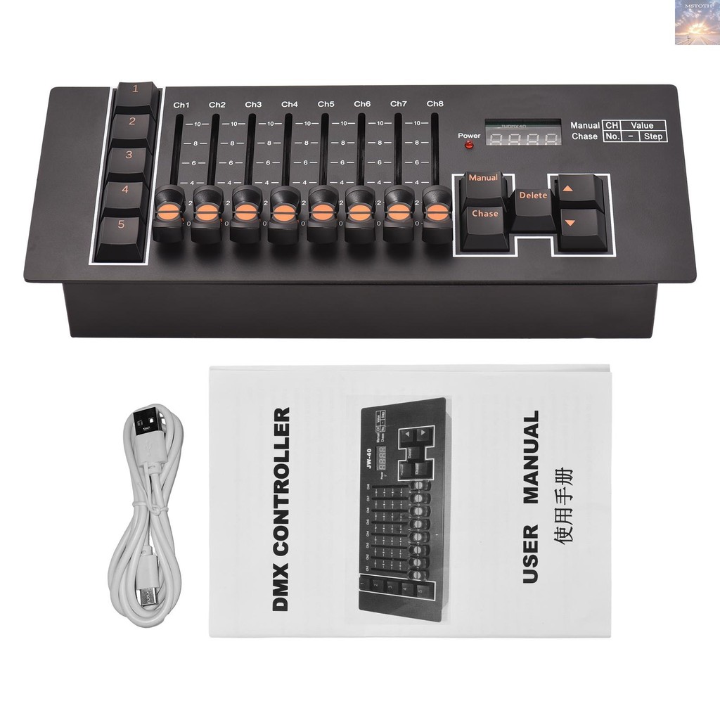 DMX Controller DMX 512 40 ช่องเวที DJ Light Controller สําหรับ DJ ไฟ Party แสดง Disco ผับ Light Cont