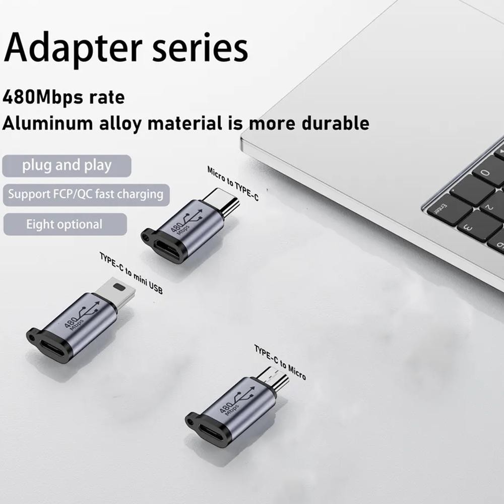 อลูมิเนียมอัลลอยด์ Mini Type C อะแดปเตอร์ USB USB 3.0 Usb-c Otg Converter ถ่ายโอนข้อมูล N9o4