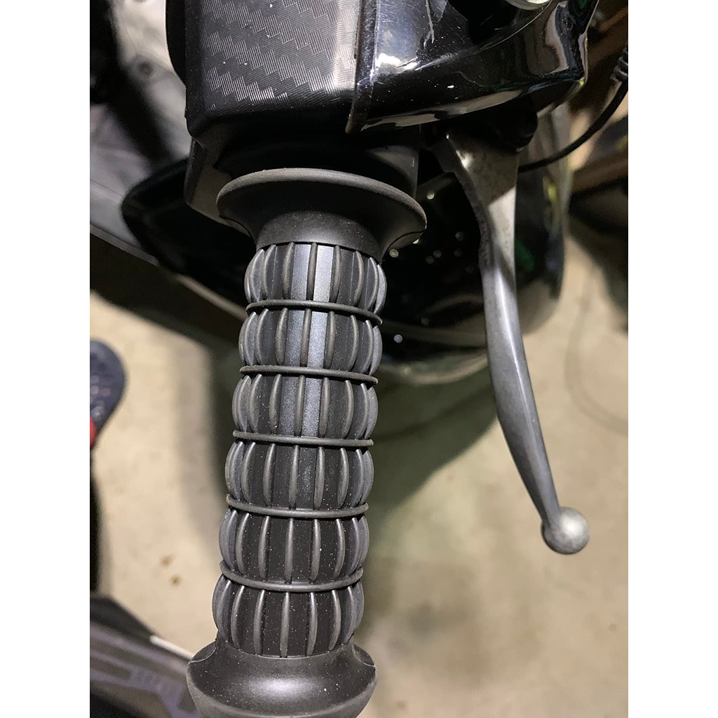 Kijima ด้ามจับมอเตอร์ไซค์สไตล์คลาสสิก Classic Mini grip ยาง 121mm  22.2mm (201-4901) สำหรับ SR400 - รูปที่ 6