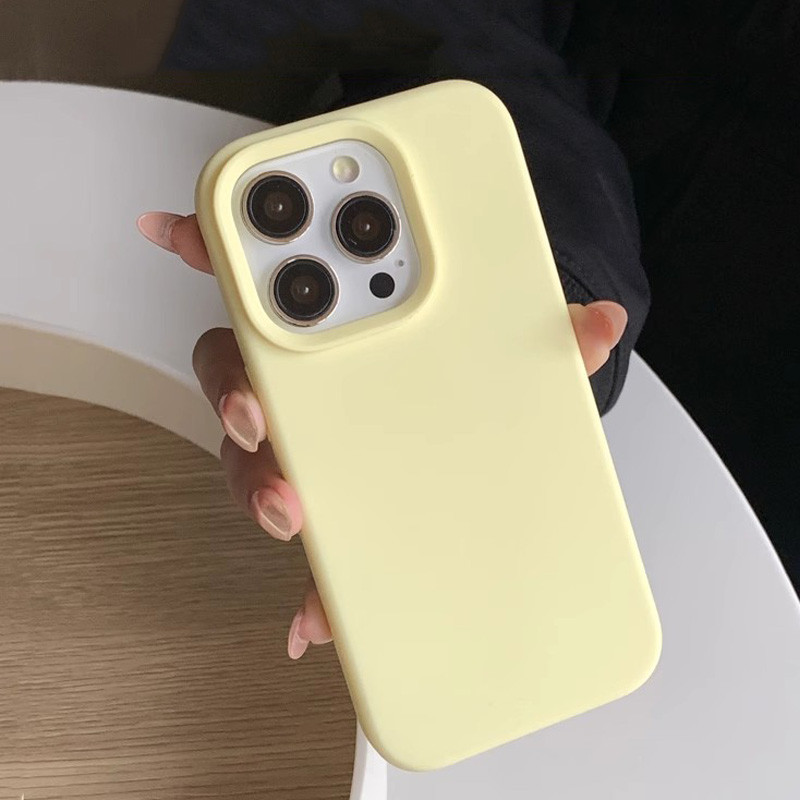 Dopamine-Inspiredซิลิโคนสีทึบแฟชั่นเคสโทรศัพท์สําหรับiPhone 16 17 Pro 16 Plus 16 Pro Max 15 14 13 12 11 ฝาหลังกันกระแทก