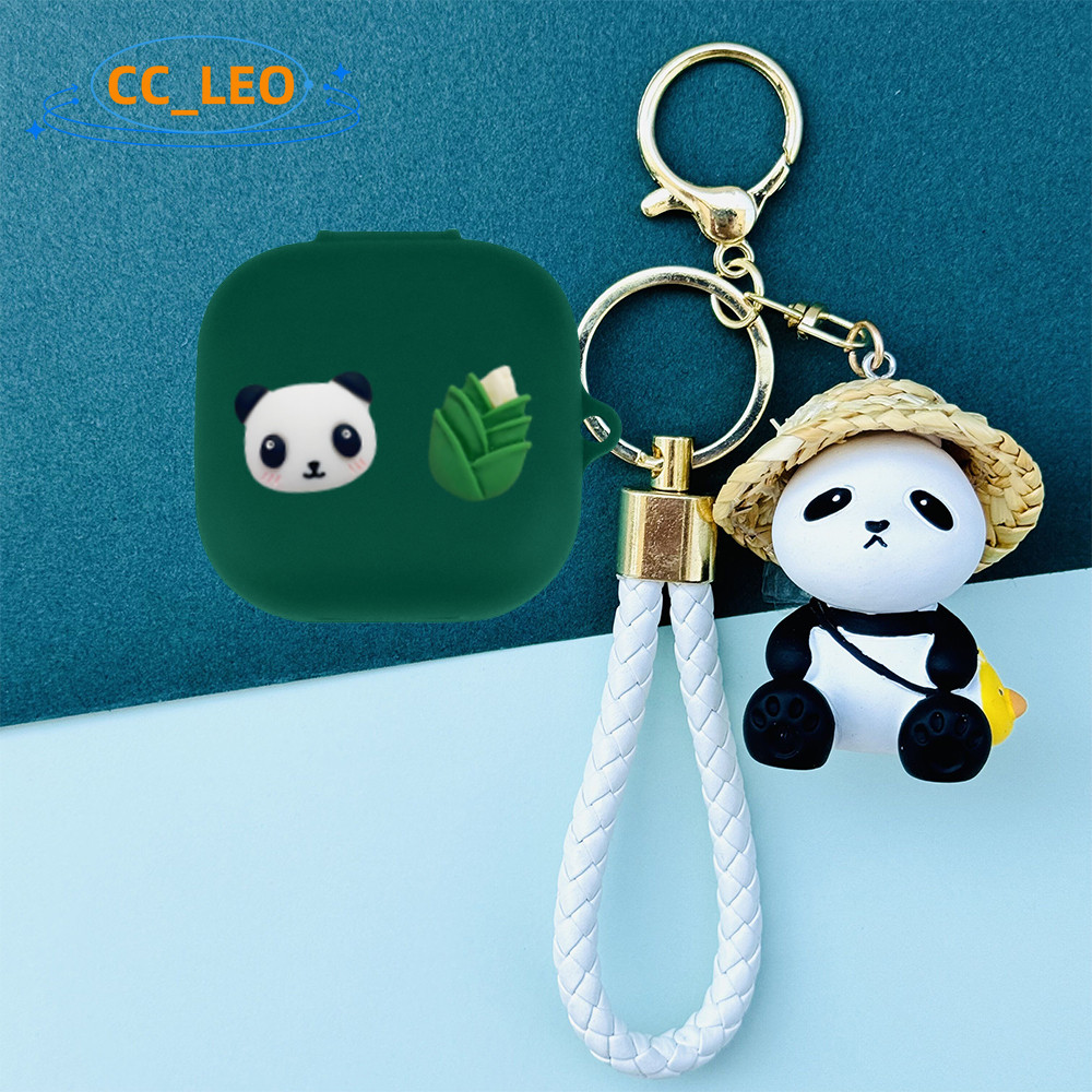 for QCY AilyBuds E20 Case QCY AilyBuds E10 Silicone Soft Shell Cartoon Baseball Keychain Cute Bear P