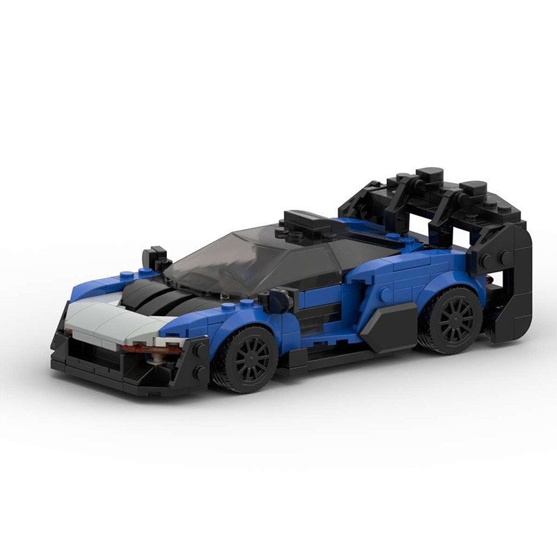MOC Building Blocks ใช้งานร่วมกับ Lego McLaren Senna GTR Creative Group กีฬารถแข่งของขวัญอนุภาคขนาดเ